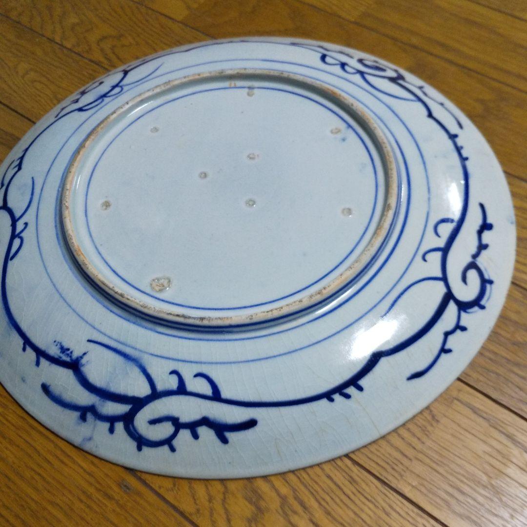 かわいい！ 骨董 時代物 36cm 大皿 有田焼 工芸品