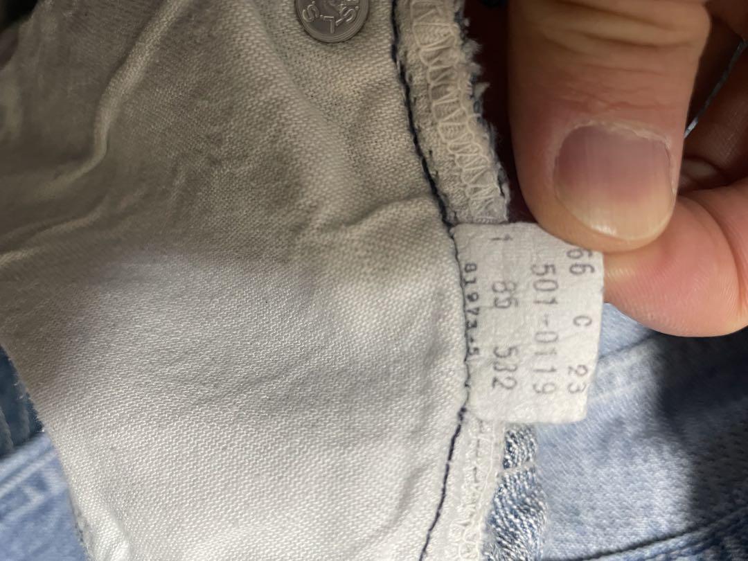 希少 85年製 LEVI'S リーバイス 501 ストライプ ジーンズ