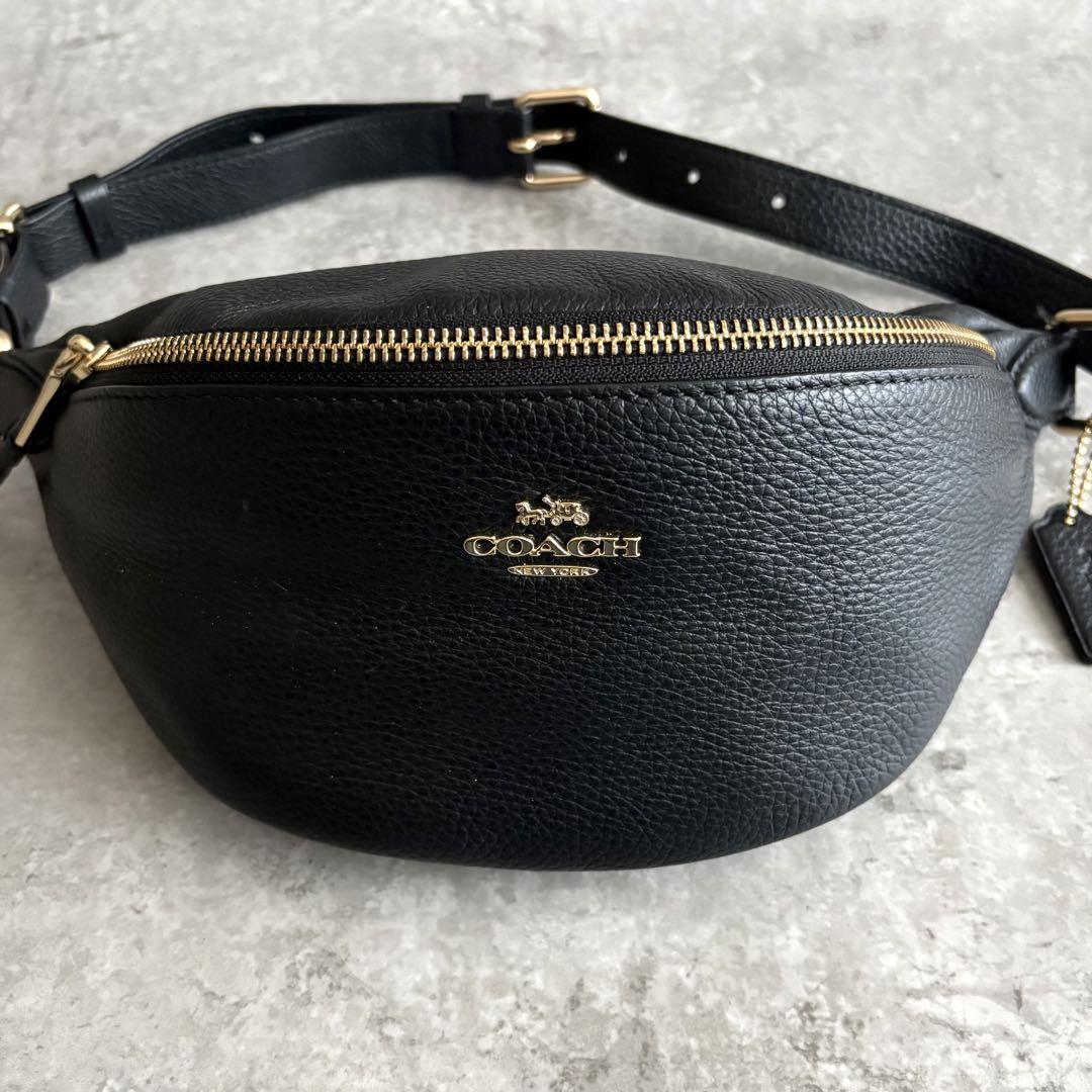 【RSA様】COACH ボディバッグ ウエストバッグ レザー 48738