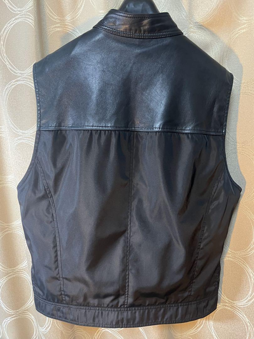 1996 MEN PRADA LEATHER DOCKING VEST