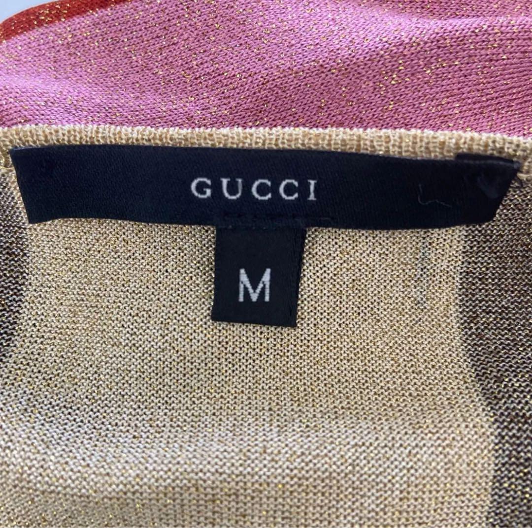 GUCCI トップス M マルチカラー キラキララメ入り