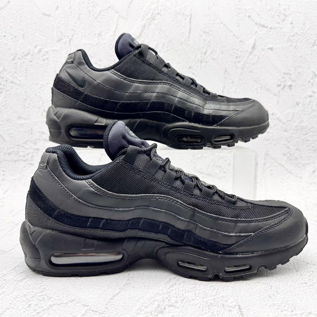 BT1775 NIKE エアマックス95 トリプルブラック 24.5 ナイキ エアマックス95 トリプルブラック 24.5cm - メルカリ