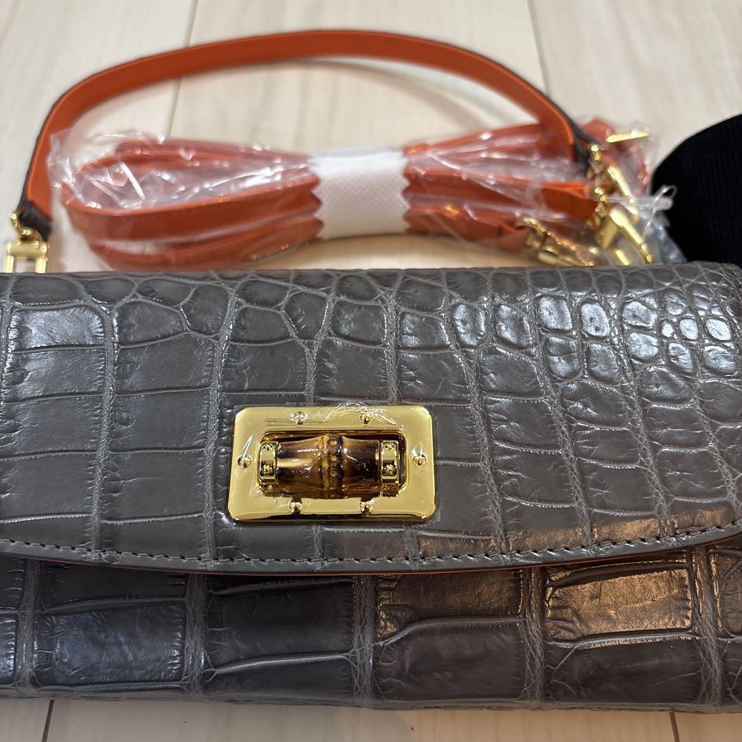 新品未使用　クロコダイル　長財布