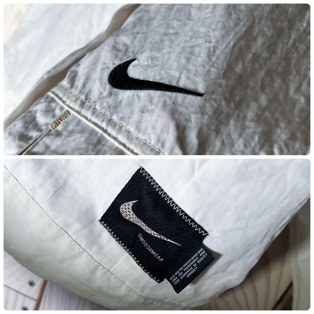 【美品 XL】ナイキ 両面刺繍 スウッシュロゴ ナイロン ジャケット.