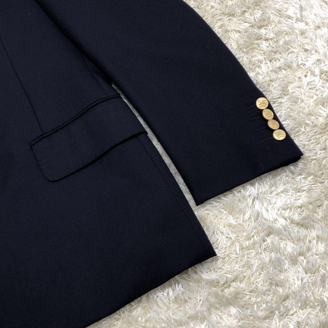 【極美品】BURBERRYS バーバリー 金ボタン ダブル ジャケット 紺ブレ