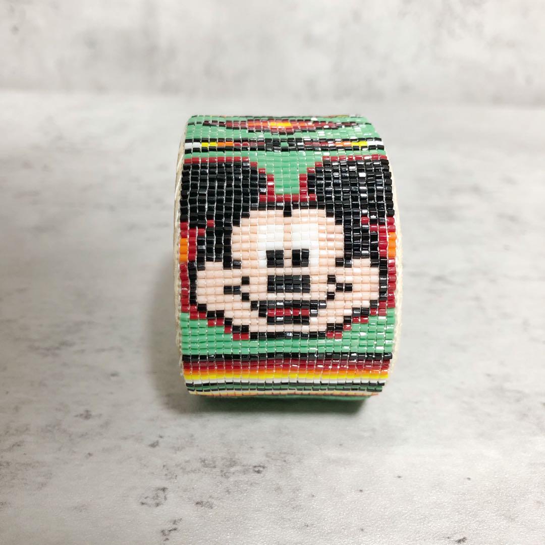ナバホ　ビーズワーク　ディズニー　ミッキーマウス　バングル