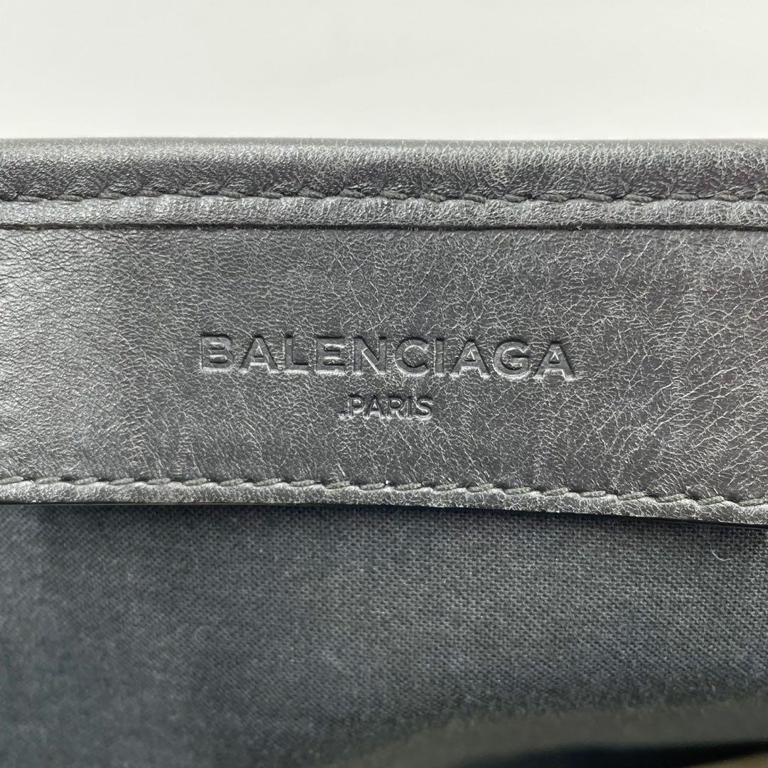 現行品　美品　バレンシアガ　ネイビーカバス　スモール　S トートバッグ　ポーチ付