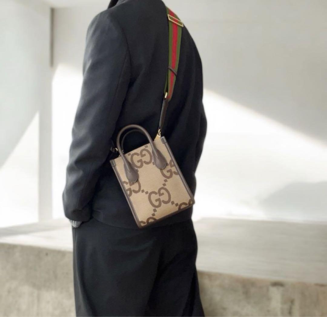 新品・保証書あり】！GUCCI ジャンボGG 2way ショルダーバッグ