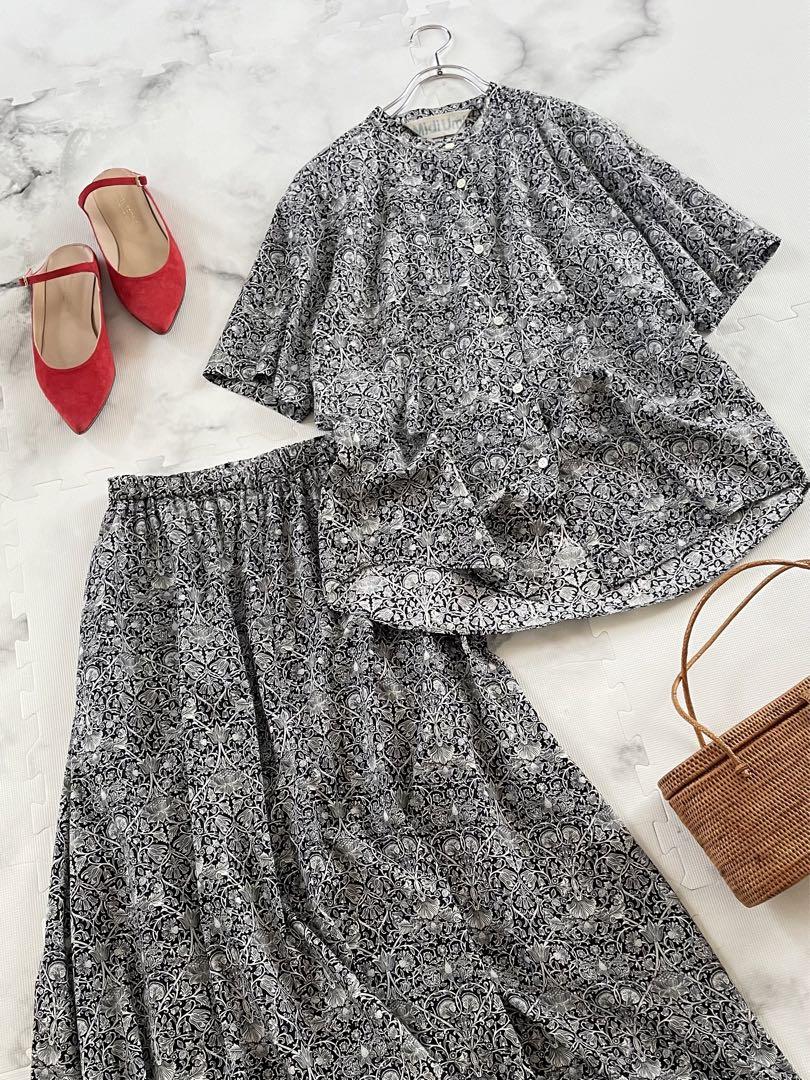 23ss【MidiUmi】LIBERTY PRINT SK日本製