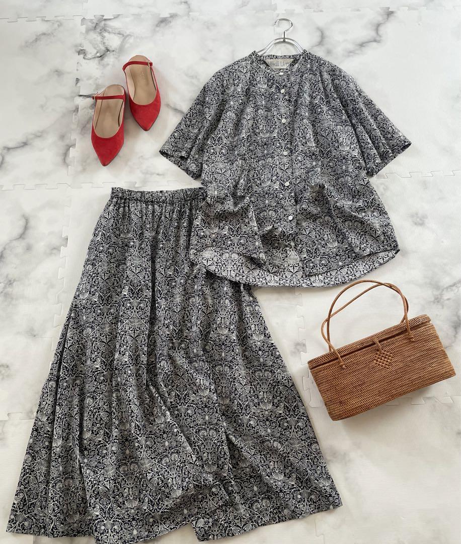 23ss【MidiUmi】LIBERTY PRINT SK日本製