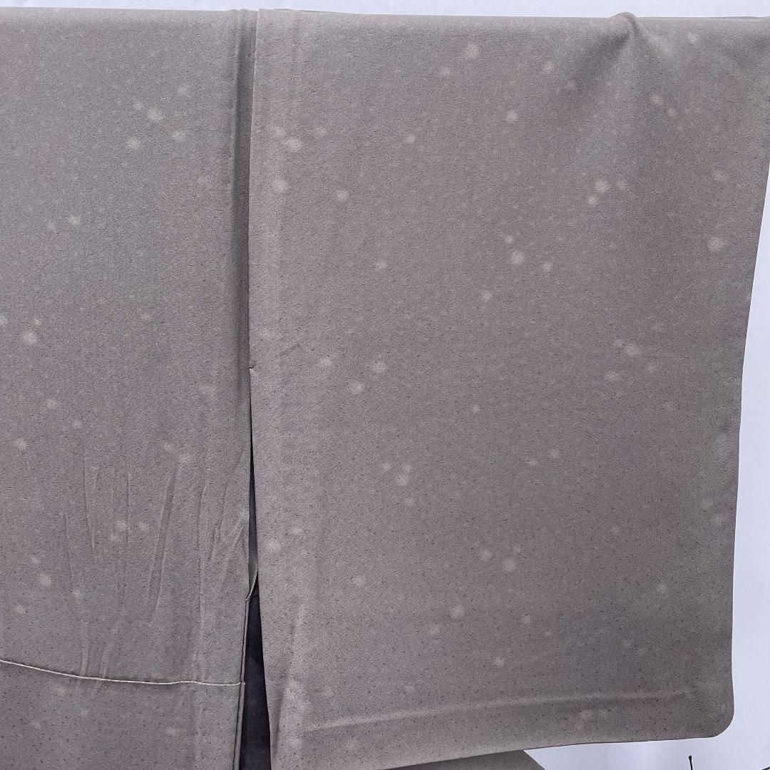 BY☆2505☆ 小紋 単衣 焦げ茶色 地模様 和装 和服