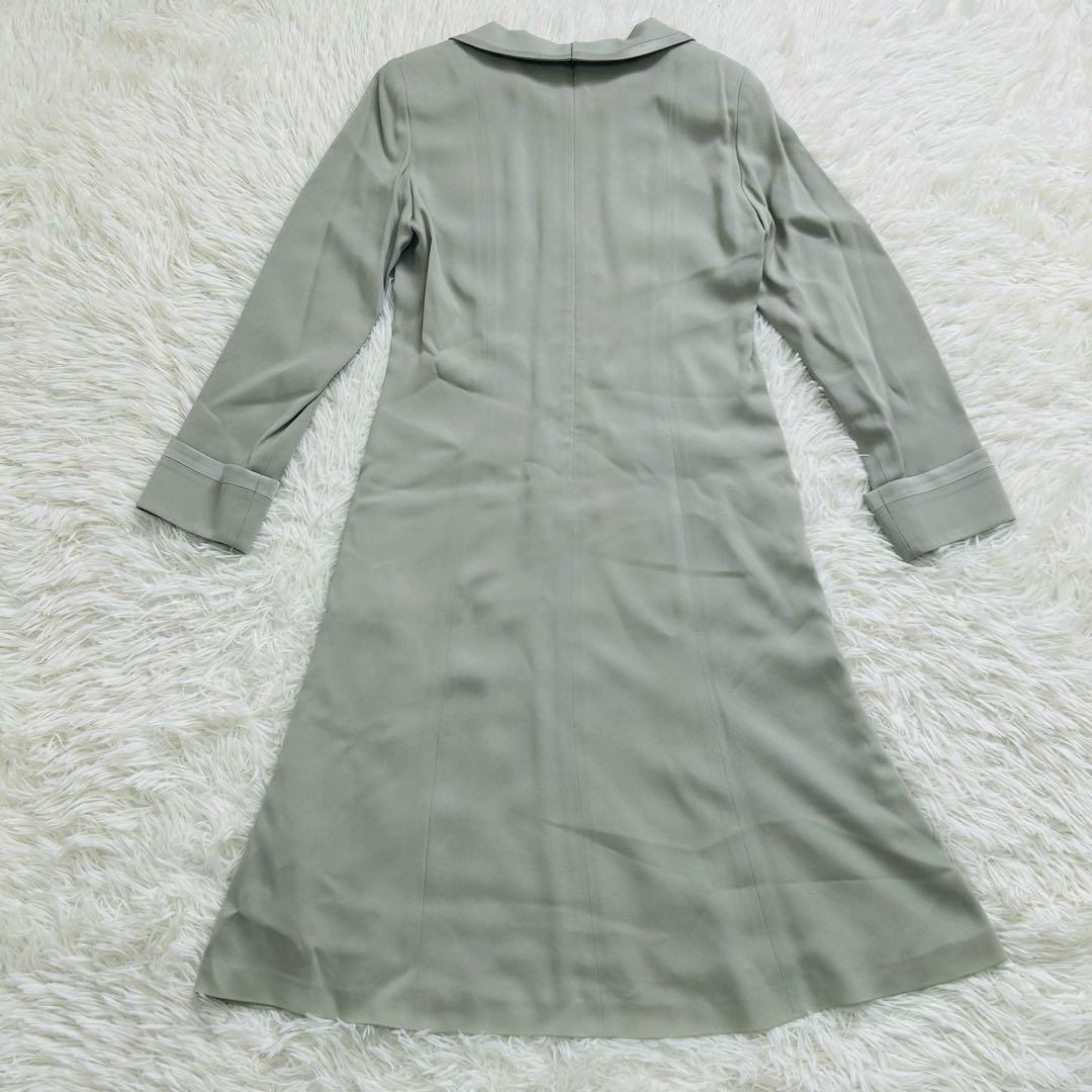 Guy Laroche PARIS レトロ　上品　Aラインワンピース　くすみ