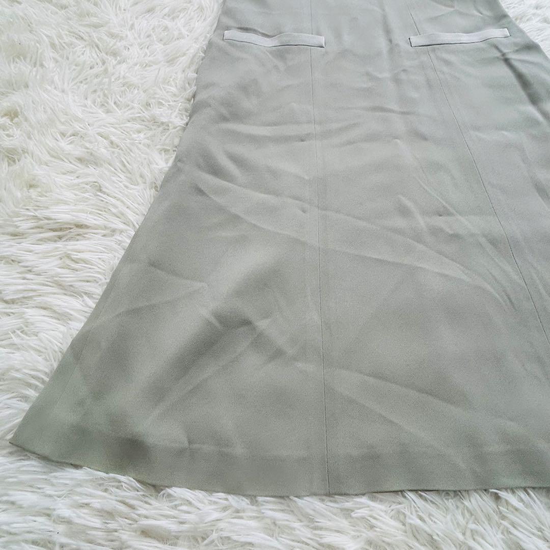 Guy Laroche PARIS レトロ　上品　Aラインワンピース　くすみ