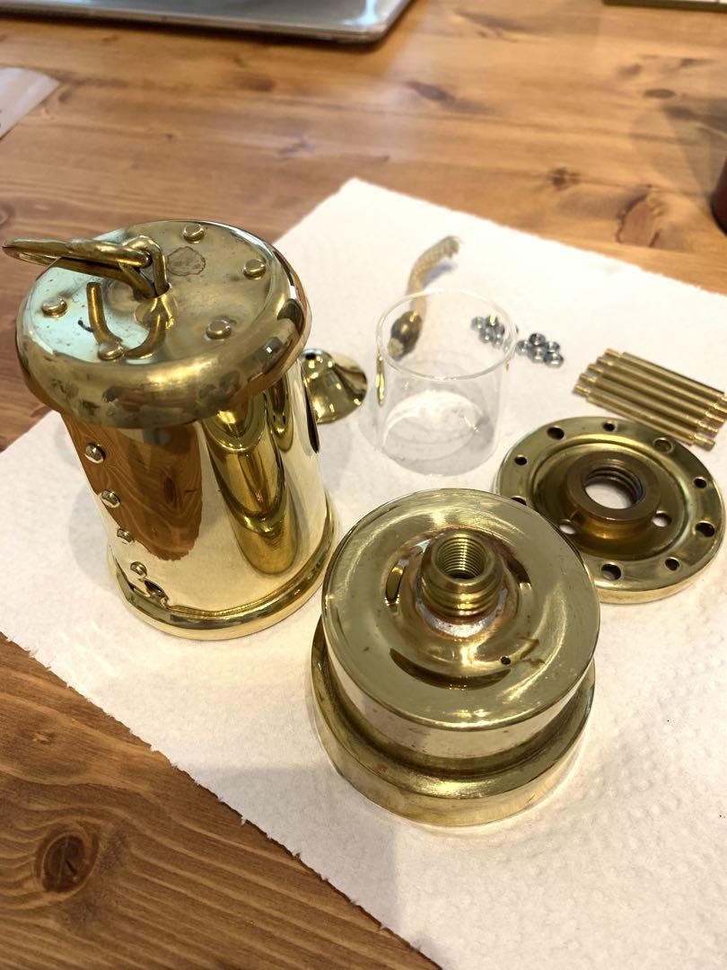 Miner´s Lamp 真鍮製ランプ Mサイズ オールブラス