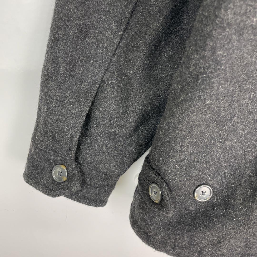 こうた様OLDNAVYメルトンジャケットウールリッチ裏ボアチャコール
