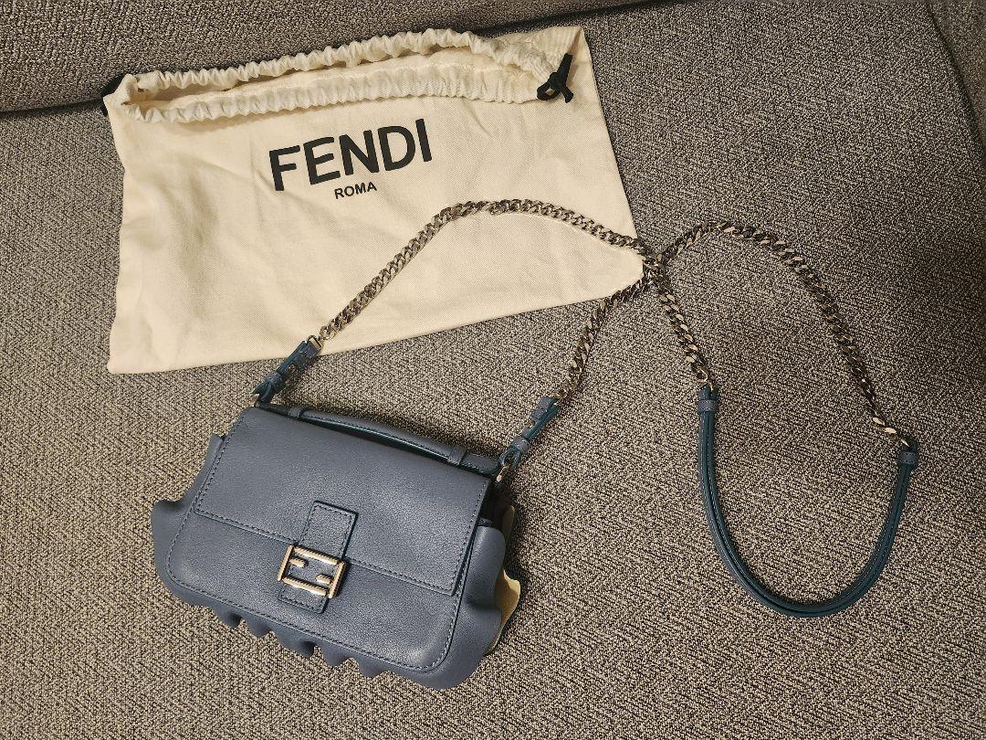 美品 FENDI フェンディバゲット 2way ハンドバッグ ショルダーバッグ