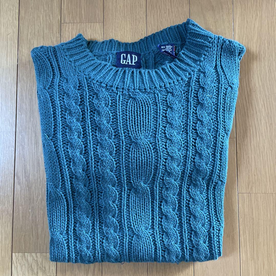GAP ティール ケーブルニットセーター