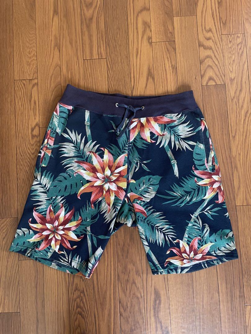 2022年春の Supreme 12SS Floral Sweat Short L ネイビー ショート