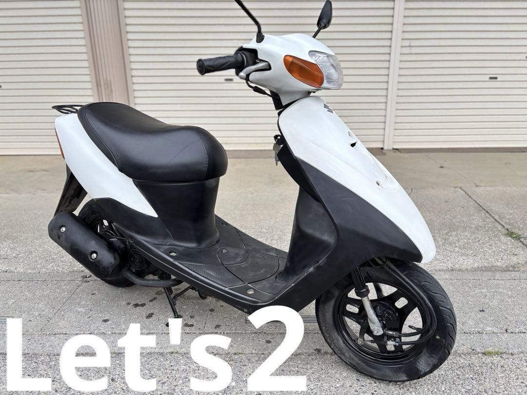 ⭐️レッツ2快速2スト❗️60km/h確認⭐️バッテリ・シート・プラグ・エアクリ新品⭐️