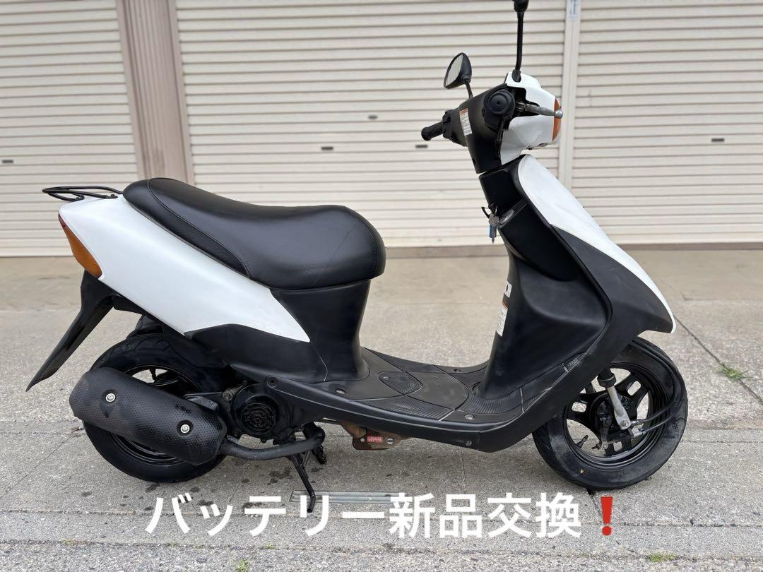 ⭐️レッツ2快速2スト❗️60km/h確認⭐️バッテリ・シート・プラグ・エアクリ新品⭐️