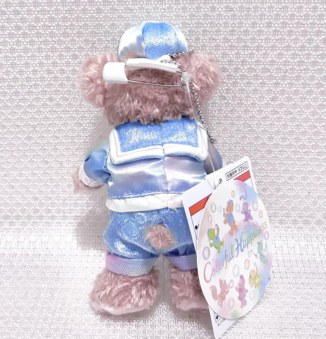 お顔厳選　カラフルハピネス　ダッフィー　シェリーメイ　ぬいぐるみバッジ