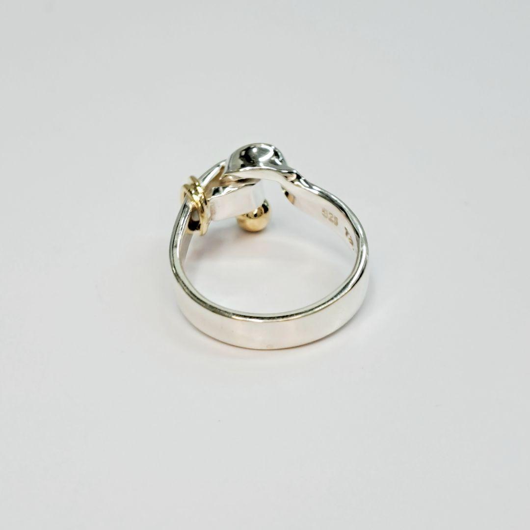 Tiffany&Co. フック&アイ リング　K18 × SV925　10.5号