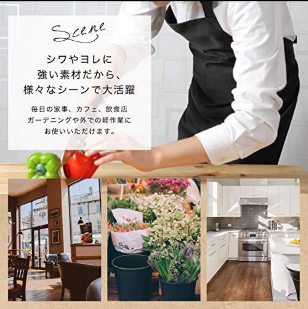 数量限定✨首掛けエプロン キッチン エプロン シワになりにくいエプロン シンプル
