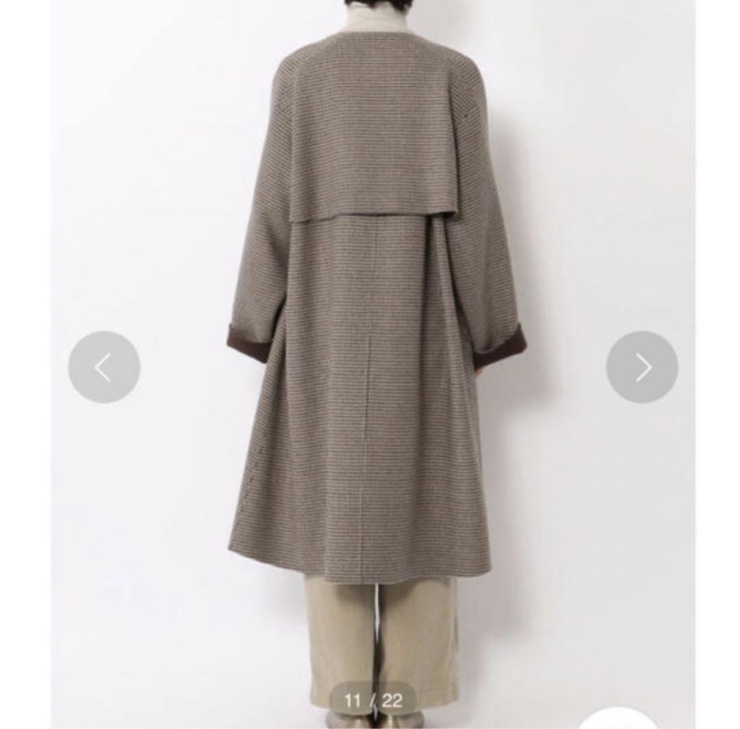 美品 ギャルリーヴィー ウールダブルフェイスコート ブラウン