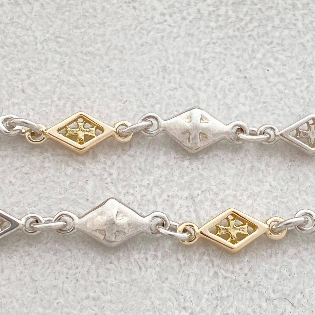ローリーロドキン ミックスダイヤモンドシェイプド SV／18K 約41cm