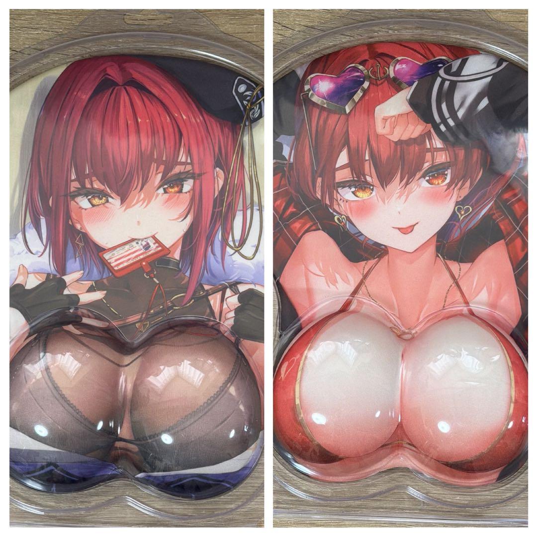 宝鐘マリン マウスパッドやや傷や汚れあり