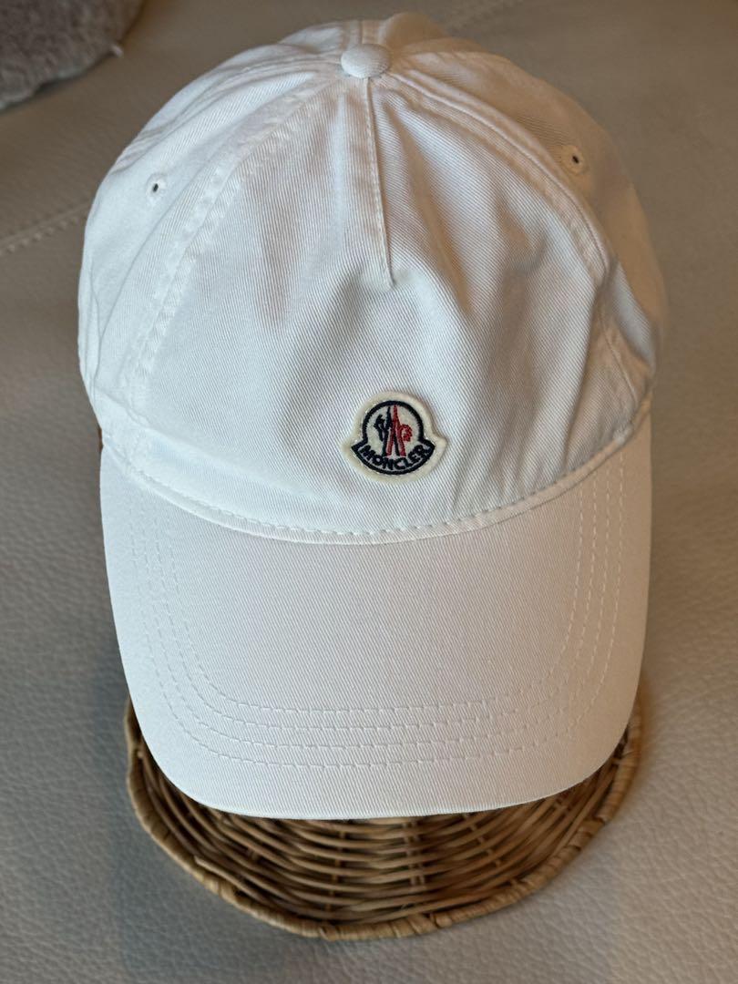 MONCLER ホワイト ベースボールキャップ