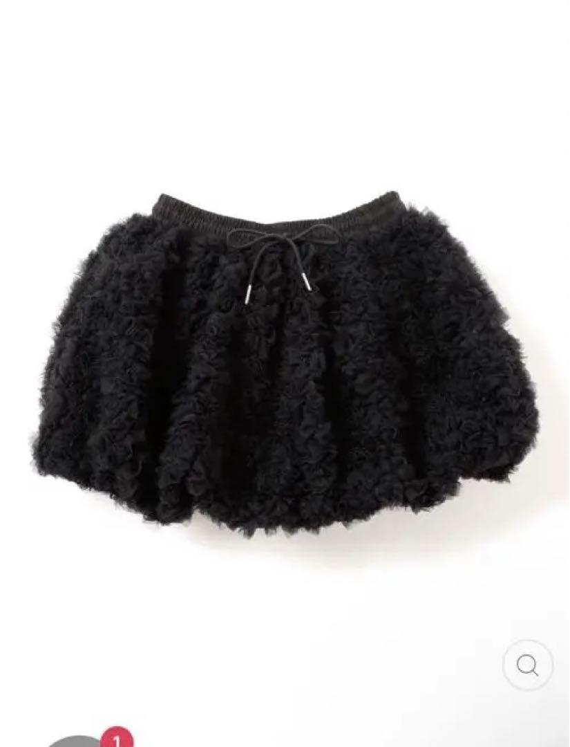 スカート Poppy TULLE BALLOON MINI SKIRT (BLACK)