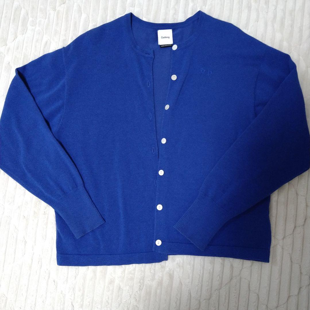 Clothing カーディガン 青色 bp刺繍