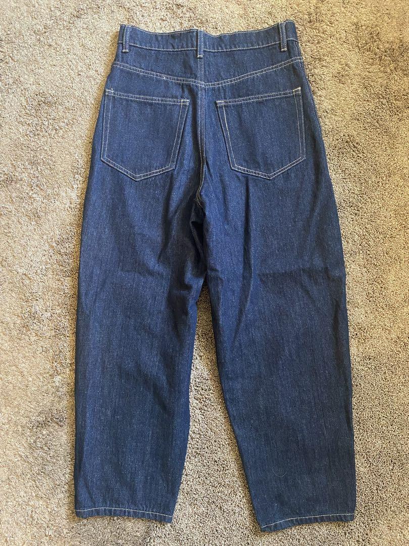 tmk fashiru カーブデニムパンツ curve denim pants/2color/2size（setup対応） | F A S