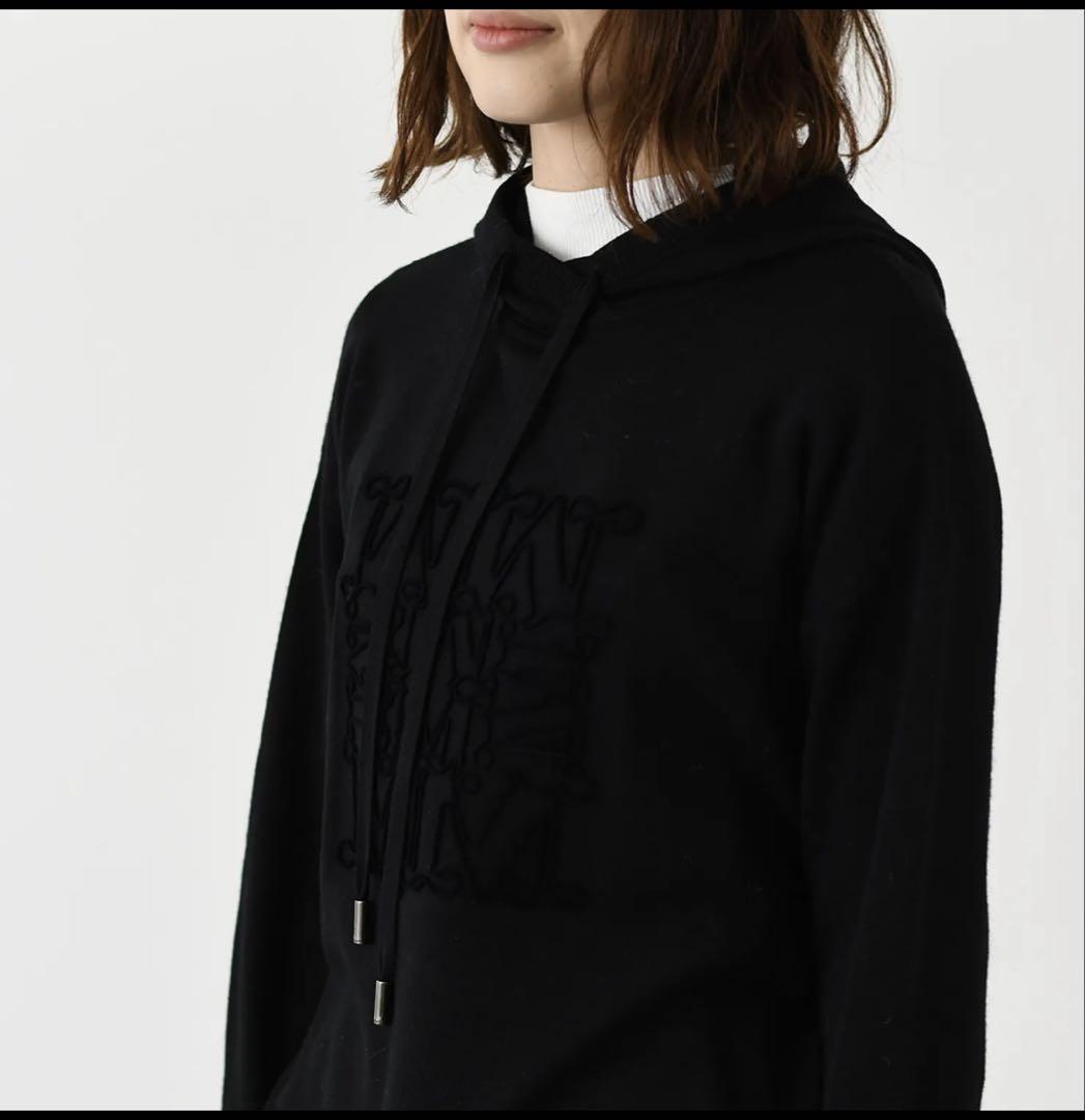 MAX MARA PAMIR スウェットシャツ パーカー パミール ロゴ刺繍シロ