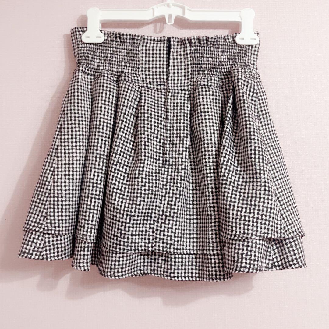 ミシェルマカロン 美脚スカート ギンガムチェック M
