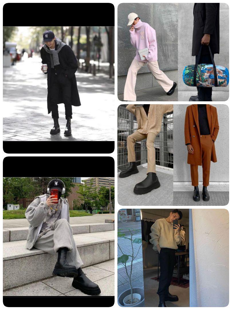 大人気HOT Bershka 26㎝-26.5相当 幅広 3T5OQ-m21328972486 厚底サイドゴアブーツ 即納豊富な