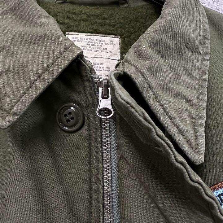 80s 米軍 海軍 実物【ミリタリー ネイビー A-2 デッキジャケット】