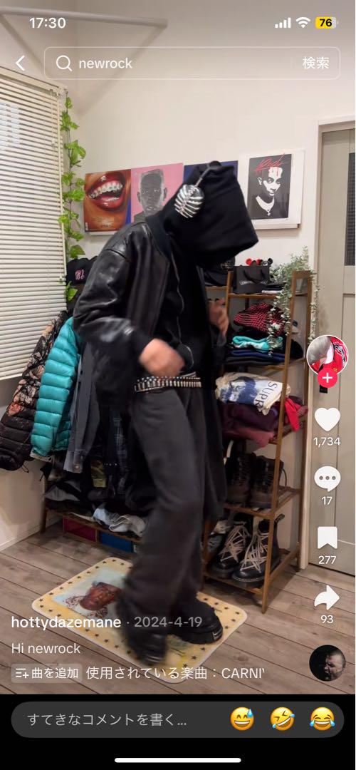 【正規品】new rock ブーツ　スニーカー opium carti