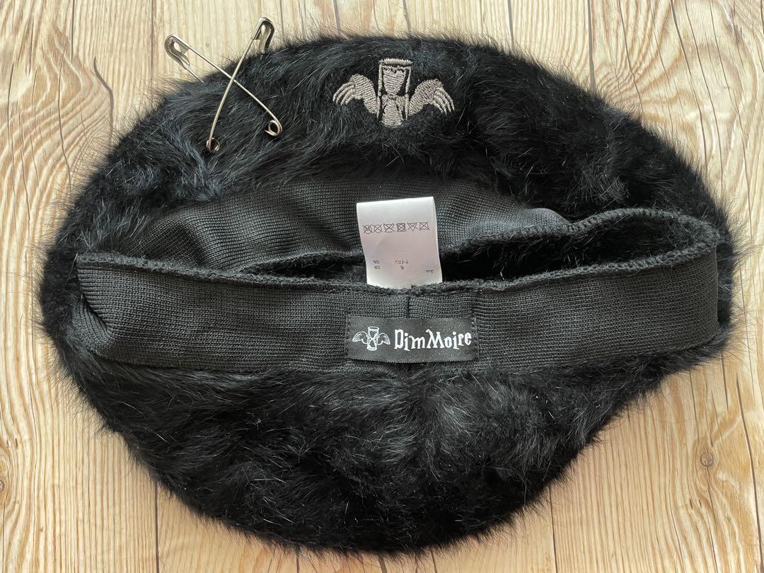 DimMoire ディムモアール ロゴ刺繍 ファー ベレー帽 ベレット 2