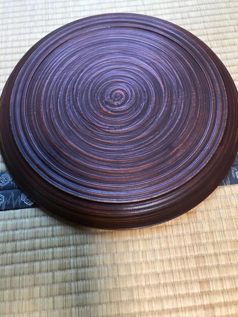 彫抜色絵絵替丸盆 二箱十客　菓子皿 漆器 漆芸 銘々皿 丸盆　盆　骨董品