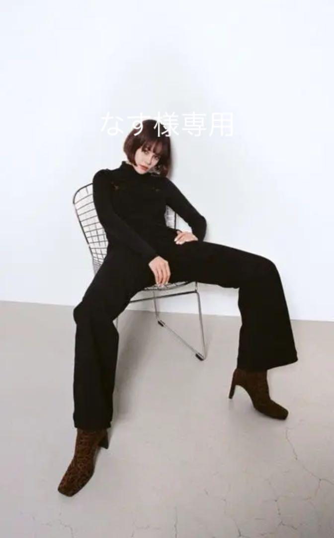 エマスライ⭐︎デニムストレッチサロペット⭐︎黒1