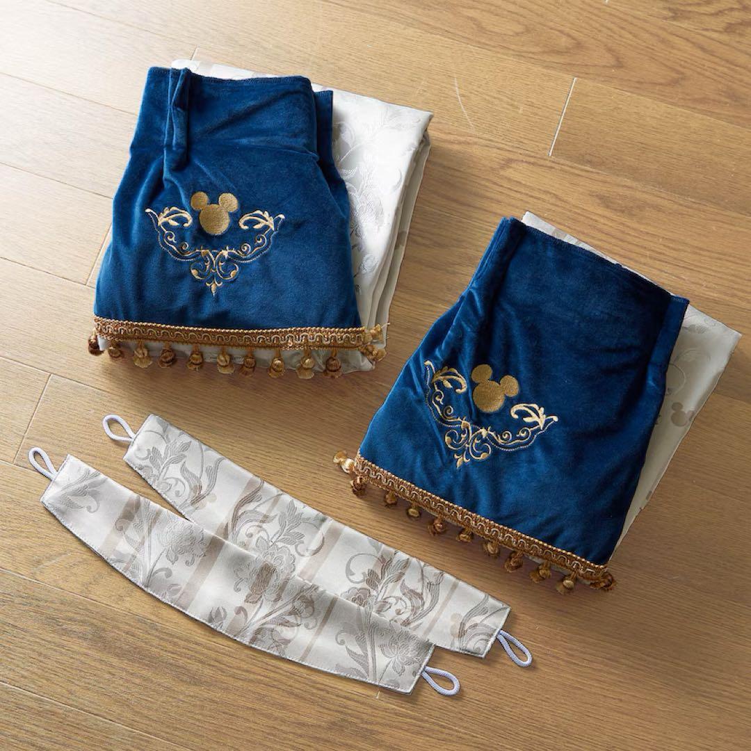 ディズニー ミッキージャカード 遮光カーテン約100×210×2枚 ディズニー ミッキージャカード 遮光カーテン約100×210×2枚