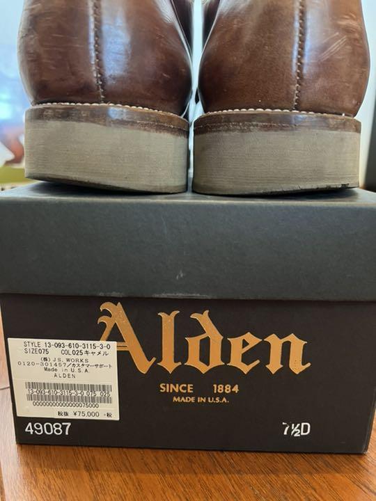 にゃん様専用Alden 49087 US7h vDOan-m21337863070 プレーントゥ オールデン 低価