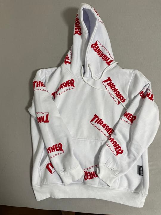 THRASHER パーカー 白 【訳あり】 | tspea.org