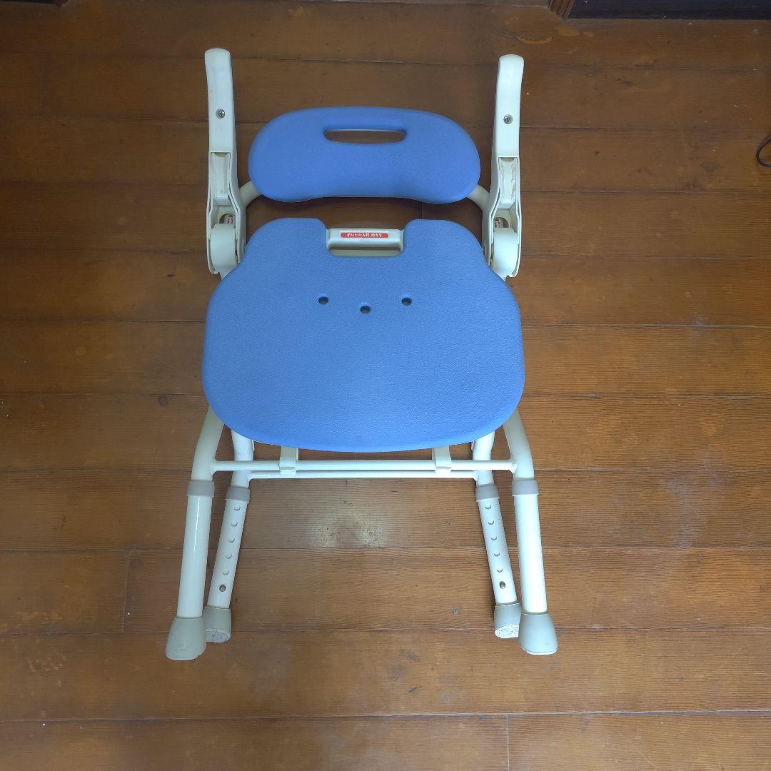 パナソニック介護用風呂椅子 アームレスト付き 青 介護用風呂椅子 青 - メルカリ