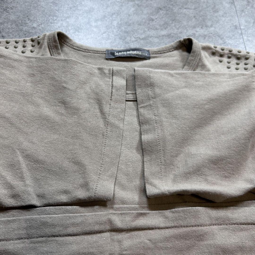激レア/筆タグ/80s【Issei miyake】立体 ドットTシャツ/スタッズ