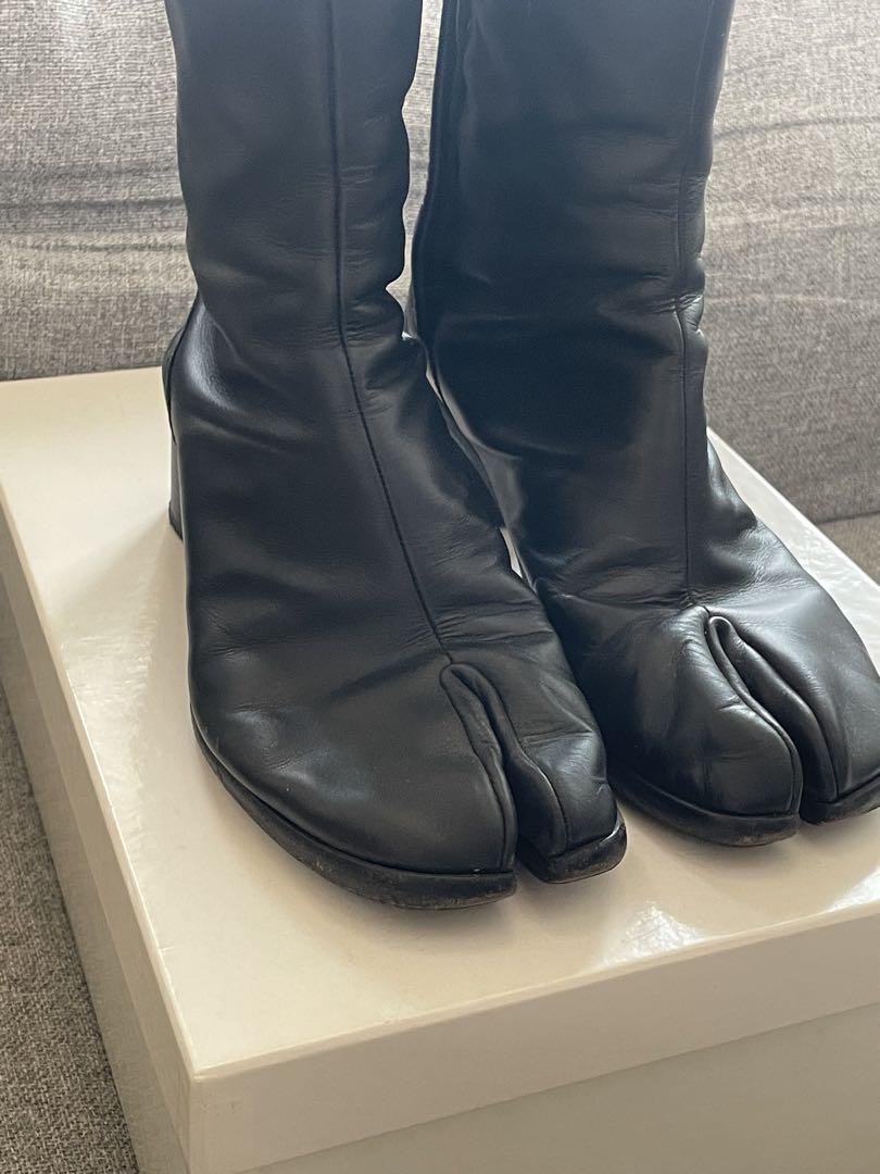 Maison margiela 足袋ブーツ　レザー　黒　26.5cmヒール6cm