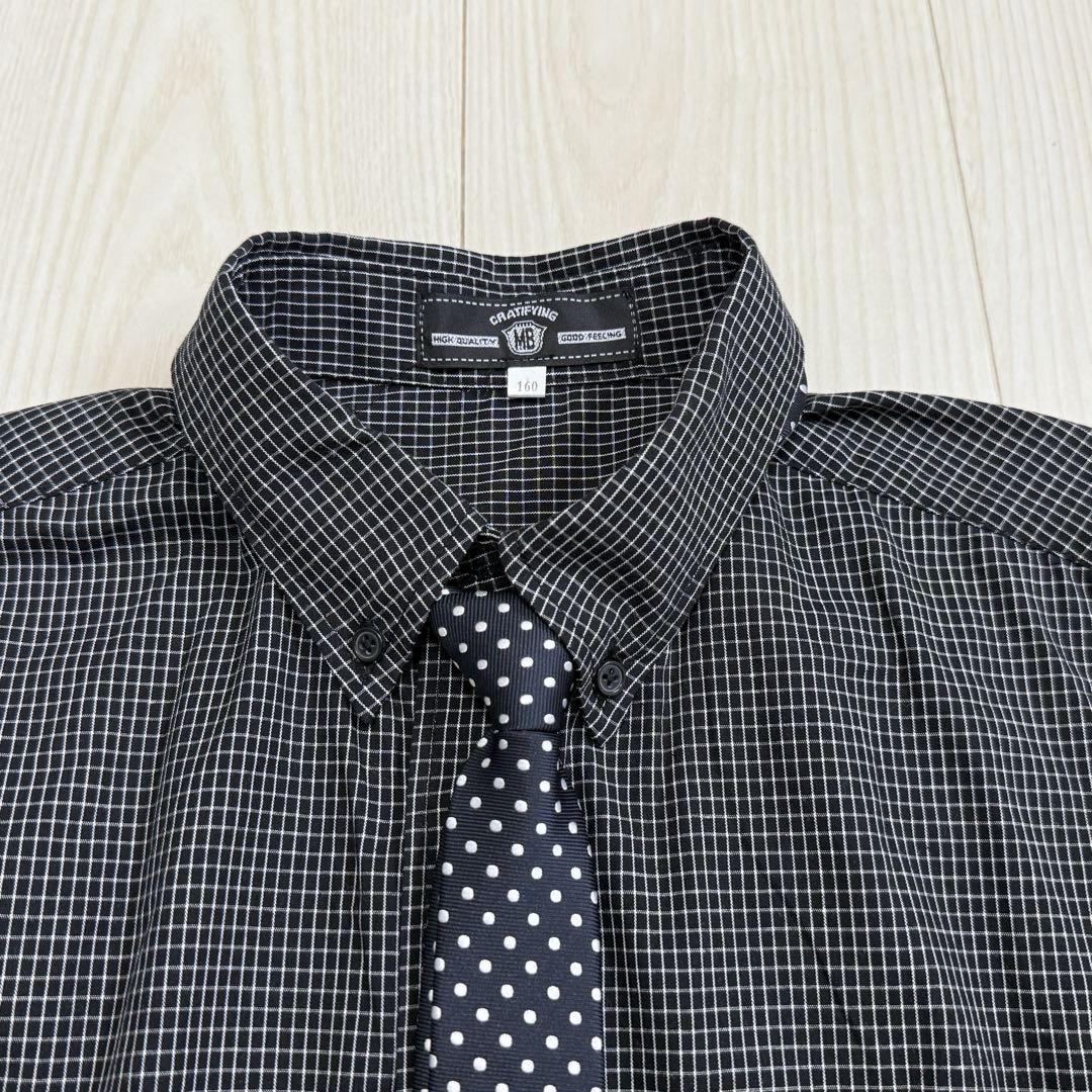 COMME CA ISM フォーマルスーツ160㎝　黒　4点　卒服