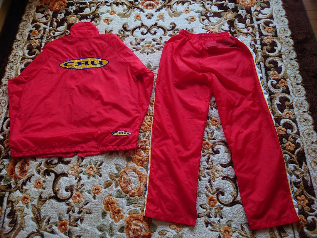 CRUレッド ジャケットとパンツ セット